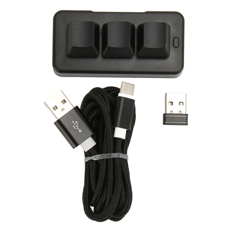 3 Key Mini Keypad 3 Mode USB Wireless 2.4G Bluetooth