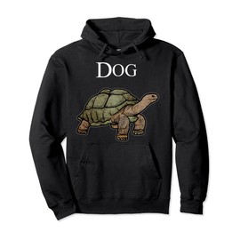 Dog Turtle Meme Funny Joke Dogs for Mens Women Pullover Hoodie