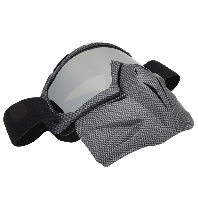 Motorcycle Face Mask Goggles Dust Wind UV Proof Riding Glasses