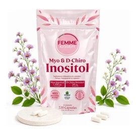 Inositol Myo + D-chiro Femme 220 Cápsulas Para Mujer Sabor Sin Sabor