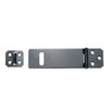 Tsnamay 4Pcs 4Inch Padlock Hasp, Door Slide Latch Lock Black