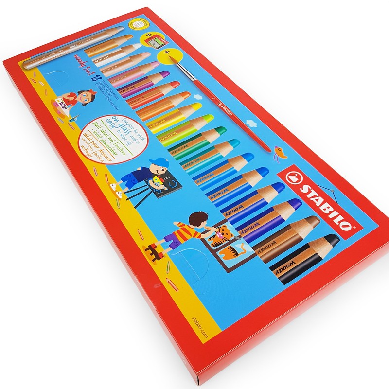 STABILO - Woody 3 in 1 Multi-Media Watercolour Pencils -