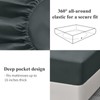 Aisbo King Size Fitted Sheet Dark Grey - Extra Deep
