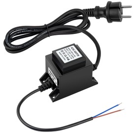 Karyoosi LED Transformer 24 V Power Supply AC/AC 15 W 0.6 A, Outdoor Power Supply Transformer IP68 for LED Lighting and Pond Pumps