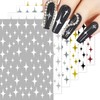 HNUIX Nail Stickers - Star 3D, Self Adhesive Nail Decals,