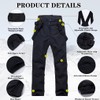 GS SNOWING Men's Jacket and Pants Set Insulated Waterproof Waterproof