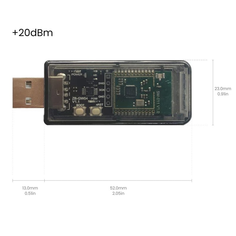 HUTSRAI ZigBee 3.0 Silicon Labs Mini EFR32MG21 Universal Open Hub