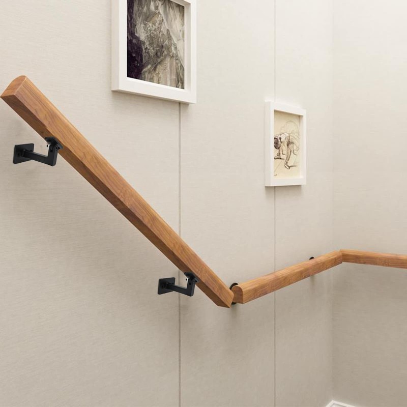 RealPlus Swivel Handrail Brackets Heavy Duty Adjustable Square Hand Rail