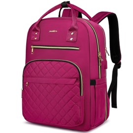 YAMTION Laptop Backpack Women, 17.3 Inch School Backpack Women School Bag Girls Teenager Daypack with USB and Laptop Compartment for School University Office Work City