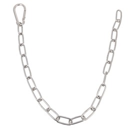 LIOOBO Fitness Chain, Fitness Extension Chain, 23.6 x 1.6 inches (60 x 4 cm), M7 Carabiner, Pull Down Bar Chain, Strength Training Equipment Attachment, Home Gym