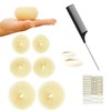 37pcs Beige Hair Bun Shaper Set - Styling Kit with