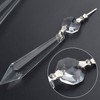 20 Pieces Clear Chandelier Crystals, 63mm Replacement Crystal Icicle Prisms
