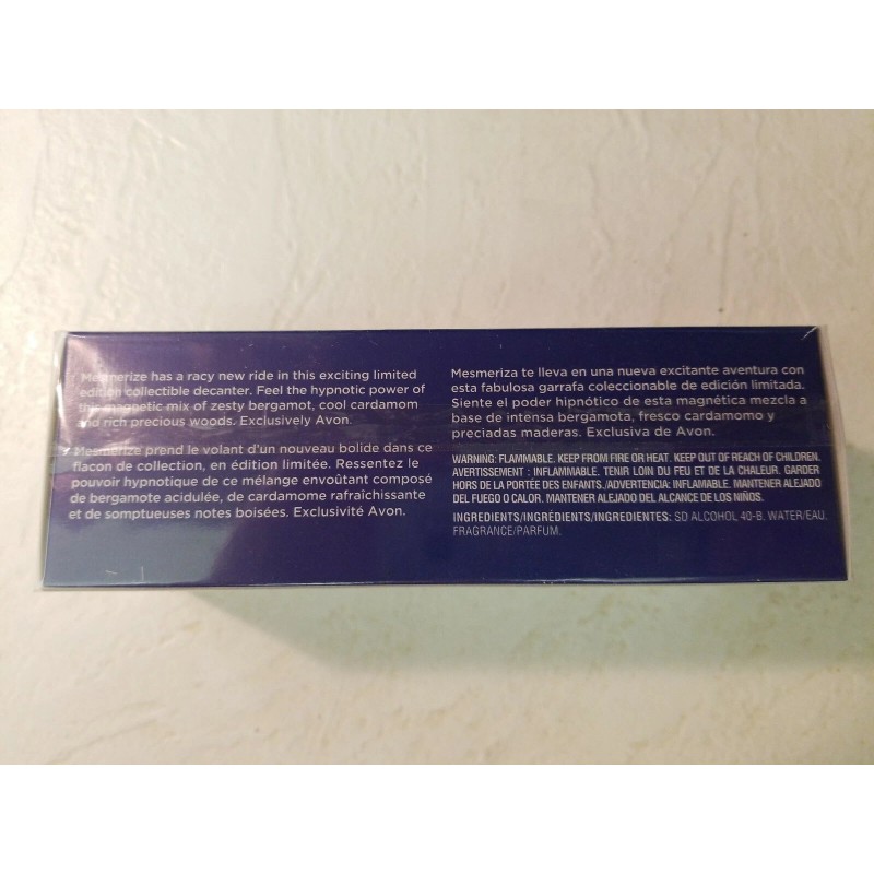 AVON MESMERIZE SPORTS CAR DECANTER LIMITED EDITION COLOGNE 5 FL