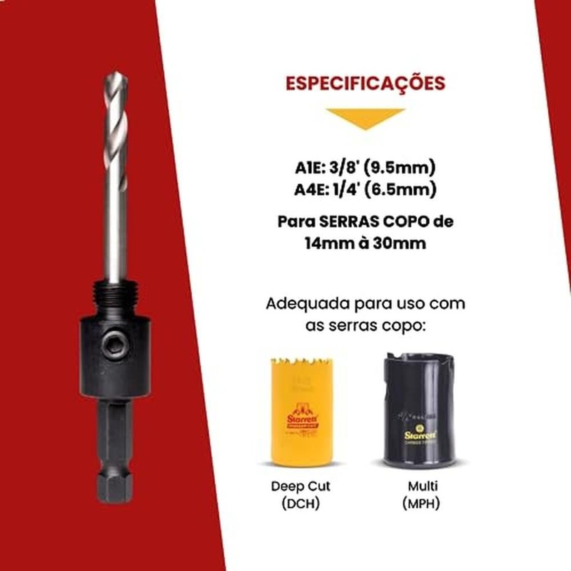 Starrett A1E 14 - 30mm/ 9/16 - 1.3/16-inch Arbor with