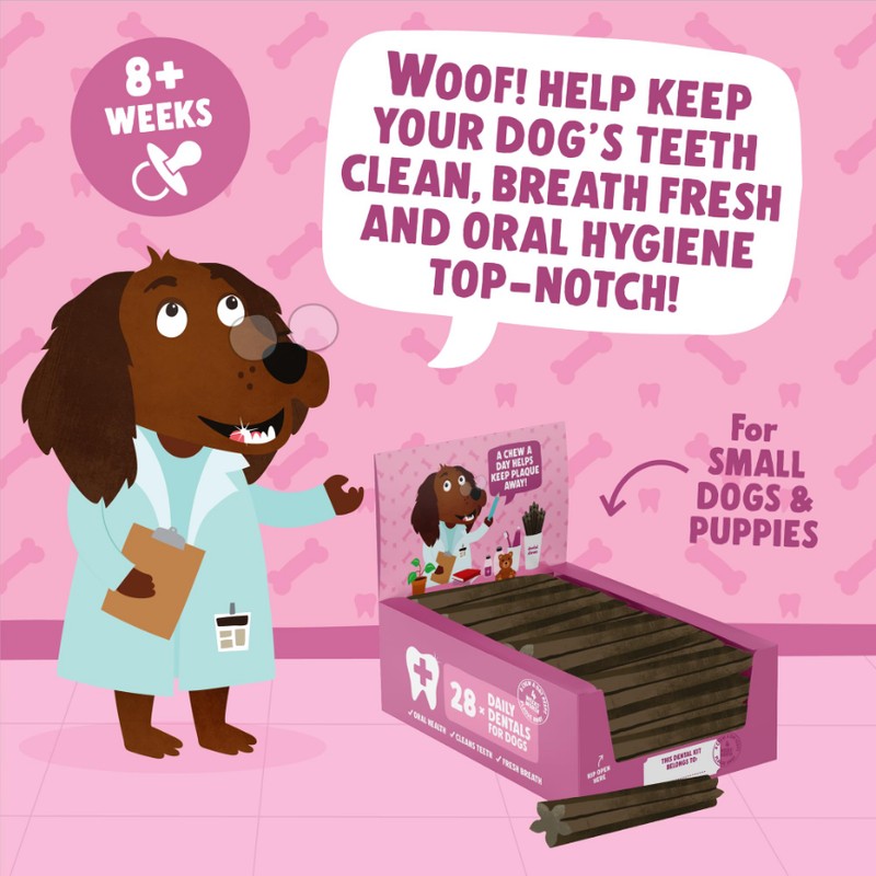 Denzel's Dog Dental Sticks - for Small Dogs & Puppies