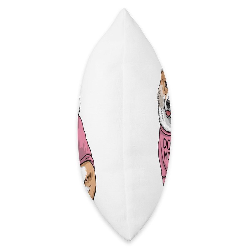 Cute Corgi Dog Mom Paw lover Throw Pillow