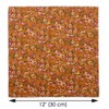 Kebocis Men's Floral Pocket Square Handkerchief for Men, Burnt Orange