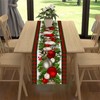 Jiudungs Linen Red and Green Buffalo Check Plaid Christmas Table