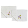 Serafina Home Luxury Easter Spring Cotton Hand Towels: White Towel