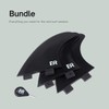 Eisbach Riders Surfboard Fin Set FCS Thruster Black with Fin