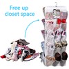 MISSLO 30 Pockets Dual Sided Hanging Baby Shoe Organizer for