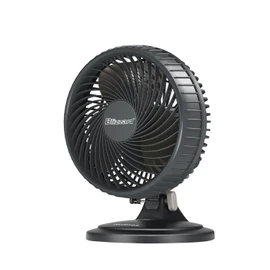 HOLMES BLIZZARD 7" Table Fan, 2 Speeds, 3 Blades, 85° Oscillation, 20° Adjustable Head, Home, Bedroom and Office, Charcoal Matte