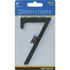 Distinctions 843147 Black Flush-Mount 4-Inch House Number 7