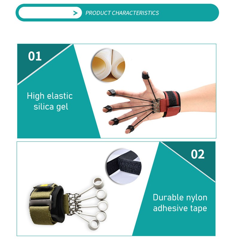 Finger Strengthener Improve Flexibility Hand Grip Strength Trainer with 5