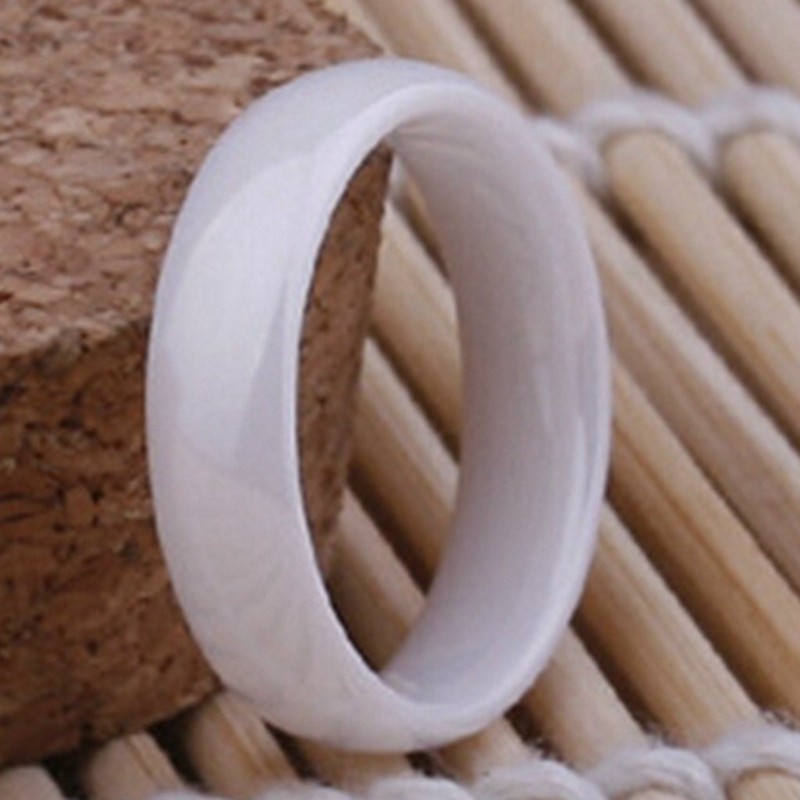 Jude Jewelers 8mm White Ceramic Ring (8)