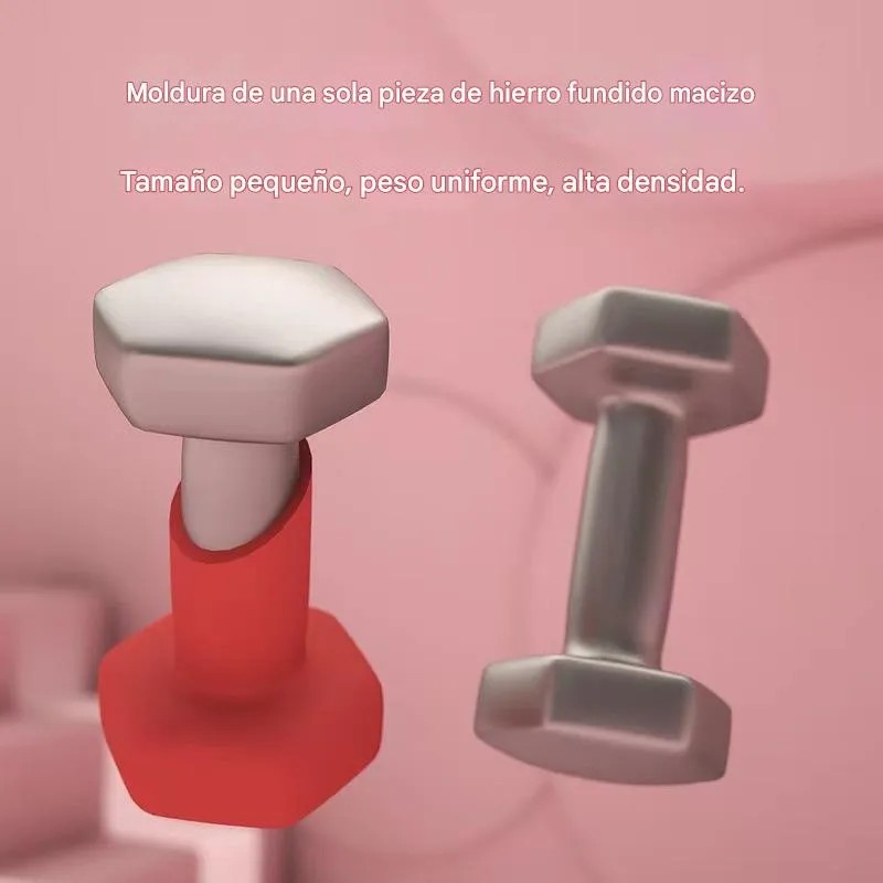 Par Mancuernas Ejercicio 2 Kg Neopreno Entrenamient Rojo