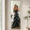 VASUHOME Large Mirror Tiles 16"x12" (4 Pack), Full Length Wall