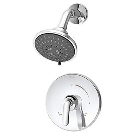 Symmons 5501-1.5-TRM Elm Single Handle 5-Spray Shower Trim in Polished Chrome - 1.5 GPM (Valve Not Included)
