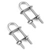 QWORK Marine Boat Stern Eye Tie Down U Bolt, 2