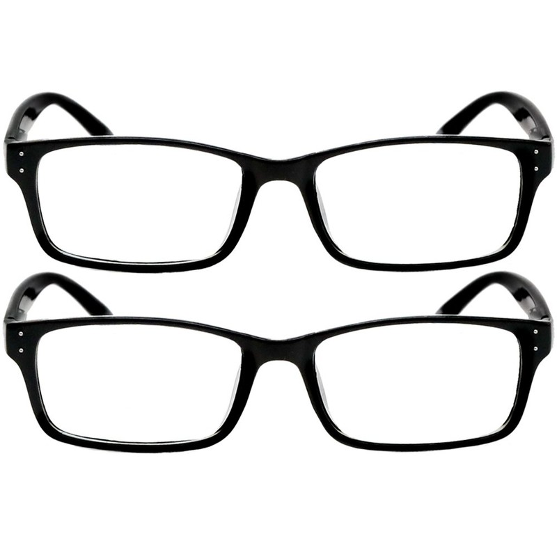 TruVision Readers Computer Reading Glasses 9603-CG-2PK-Black-2.50