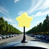 Yellow Star-Shape Car Antenna Topper, Easy to Find Car in