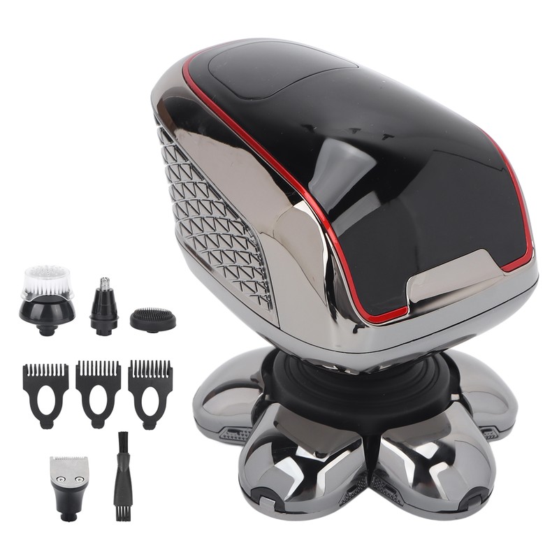 6D Electric Razor 5 in 1 Multifunctional Men Rechargeable Bald