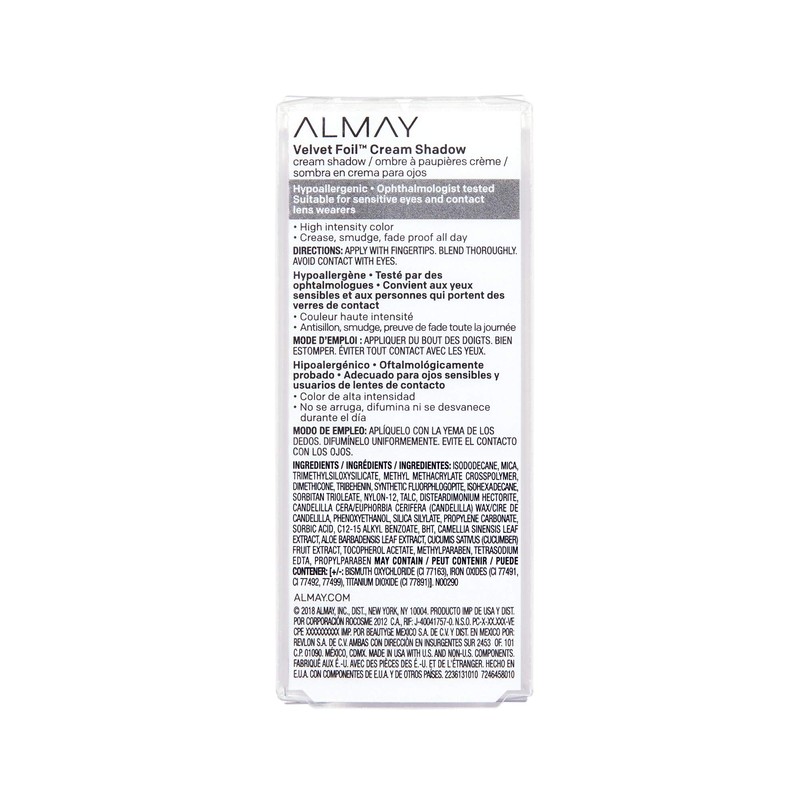 Almay Velvet Foil Cream Shadow, Silver Lining, 0.36 fl. oz,