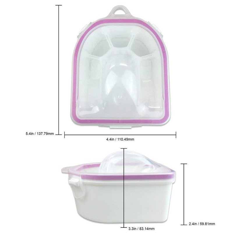 1PCS SOAKING SOAK BOWL TRAY NAIL ART WASH SOAKERS Manicure