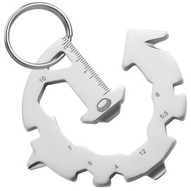 Fathers Day Dad Gifts for Him, Keychain Multi-tool, 16 in 1 Works as Bottle Opener, Bicycle Spoke Wrench and Hex Wrenches, Mini Tool Gift for Men, Women, Mothers Day, Birthday (Arrow)