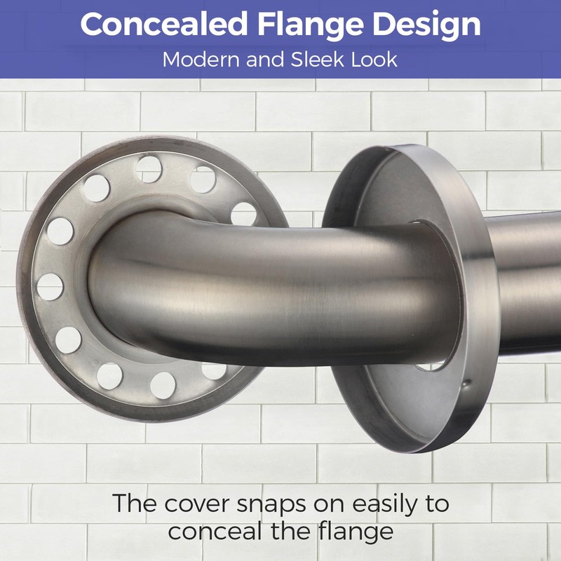 Stardrix Grab Bar Bundle for ADA Compliance, Brushed Stainless Steel