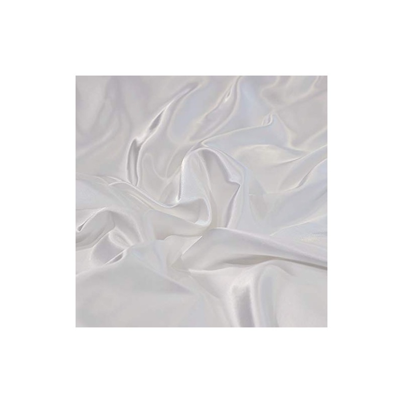 YUTNSAN White Silk Pillowcase Set, 2 Pack, 50X75cm, Envelope Closure,