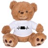 TeesAndTankYou Heartbeat North Dakota Bear: 8 Inch Brown Teddy Bear