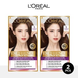 Excellence Duo Cream Hair Dye 1+1+Hair Kit (Shampoo+Mask), 7G (No. 6.3 Light Brown Golden)/4NB (No. 3 Dark Brown) / 엑셀랑스 듀오크림 염모제 1+1+헤어키트(샴푸+마스크), 7G(6.3호 밝은갈색 황금빛)/4NB(3호 흑갈색)
