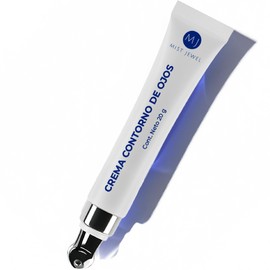 MIST JEWEL  Crema para contorno de ojos, arrugas, bolsas y ojeras obscuras  Con cafeína, Ácido hialurónico y esferas hidratantes 20g                  