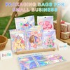 ANZNKU 100 Pack Mylar Bags Reasealable Holographic Bags, Smell Proof