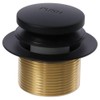 iuniq Black Tip Toe Tub Drain Kit, Heavy Duty Brass
