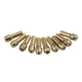 10 Pieces Assorted Sizes Brass Collet for Rotary Tools includes Dremel