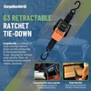CargoBuckle G3 2-Inch Retractable Ratchet Tie-Down System - Heavy Duty