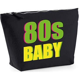 Hippowarehouse 80s printed make up cosmetic wash bag 18x19x9cm