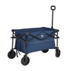 TIMBER RIDGE Folding Collapsible Wagon, Utility Push Pull Beach Wagon